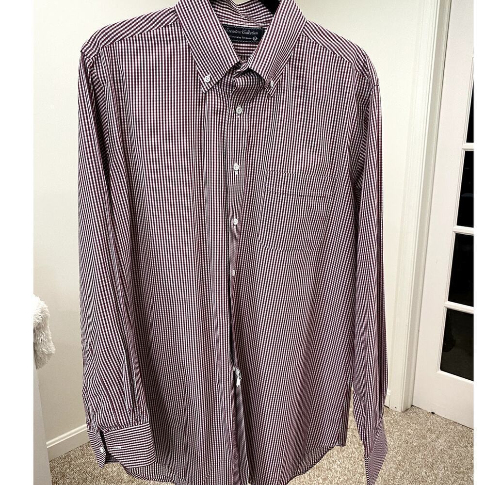 Tom Jones Corporate Image Red/Blue Gingham Button Down Shirt - 2XL